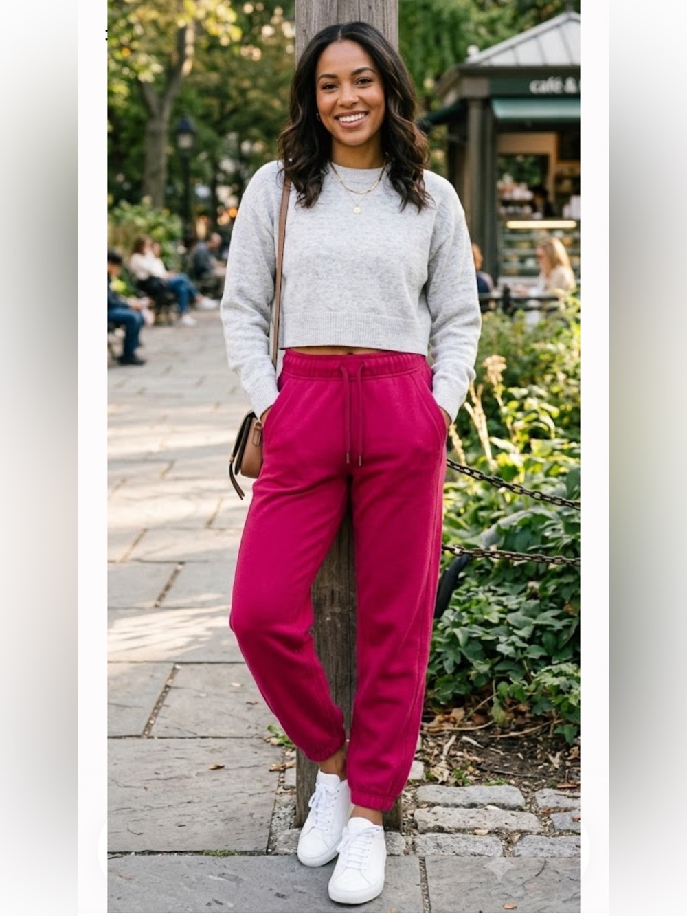 Lululemon Women’s Fuchsia Drawstring Sweatpants - Casual Comfort